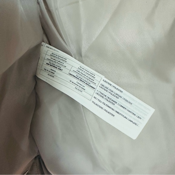 Mango Light Gray Quilted Puffer Coat Jacket - Picture 4 of 6